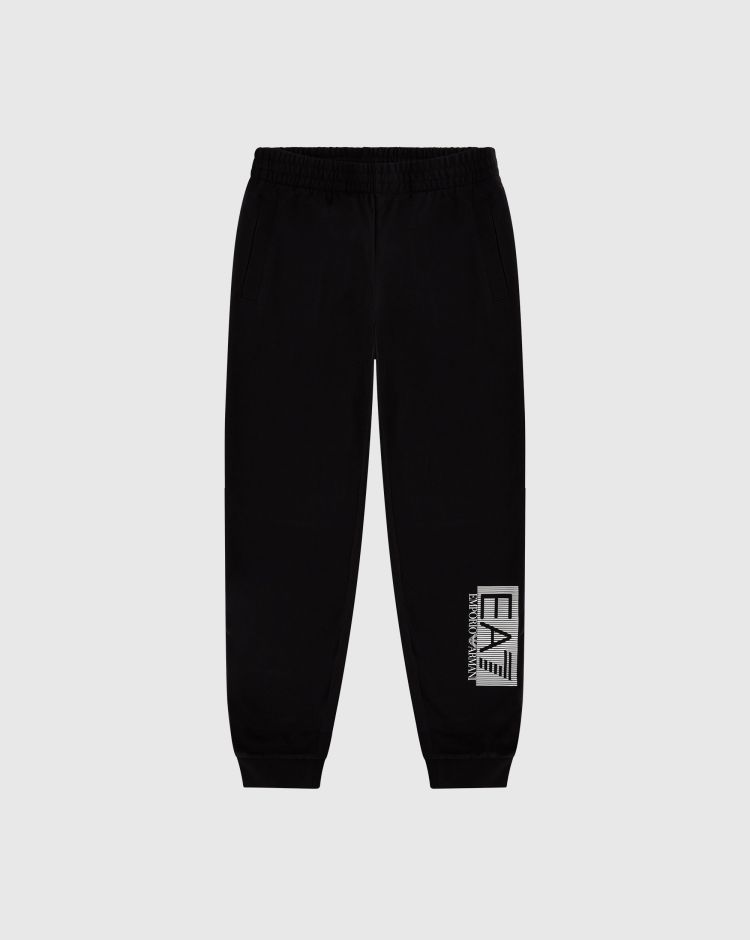 Emporio Armani EA7 Pantaloni Con Polsini Train Visibility Nero Bambino