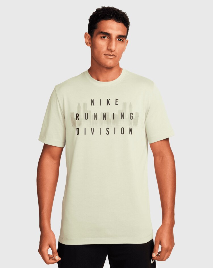 Nike Running Division T-Shirt Dri-FIT Bianco Uomo