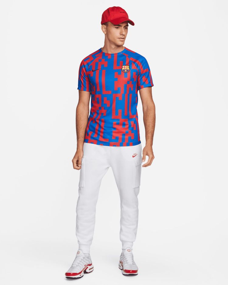 Nike FC Barcellona Prematch Home 2022/2023 Blu Uomo