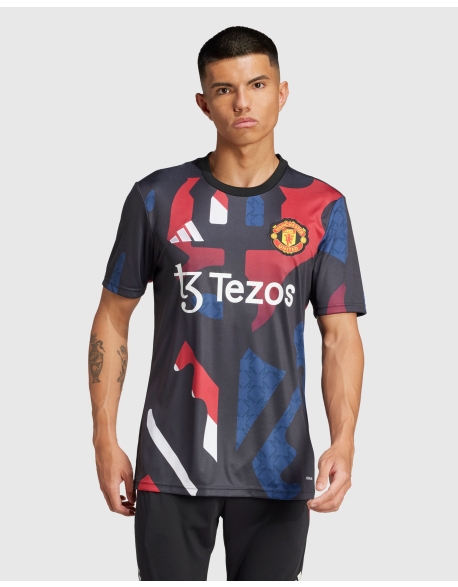 Maglia Pre-Match 24/25 Manchester United FC Nero Uomo