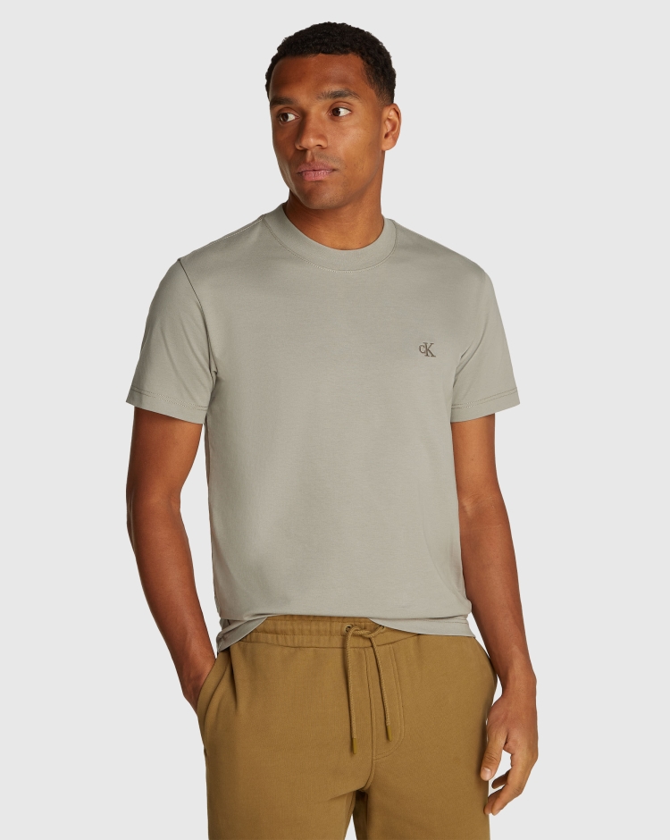 T-shirt in jersey pesante Marrone Uomo