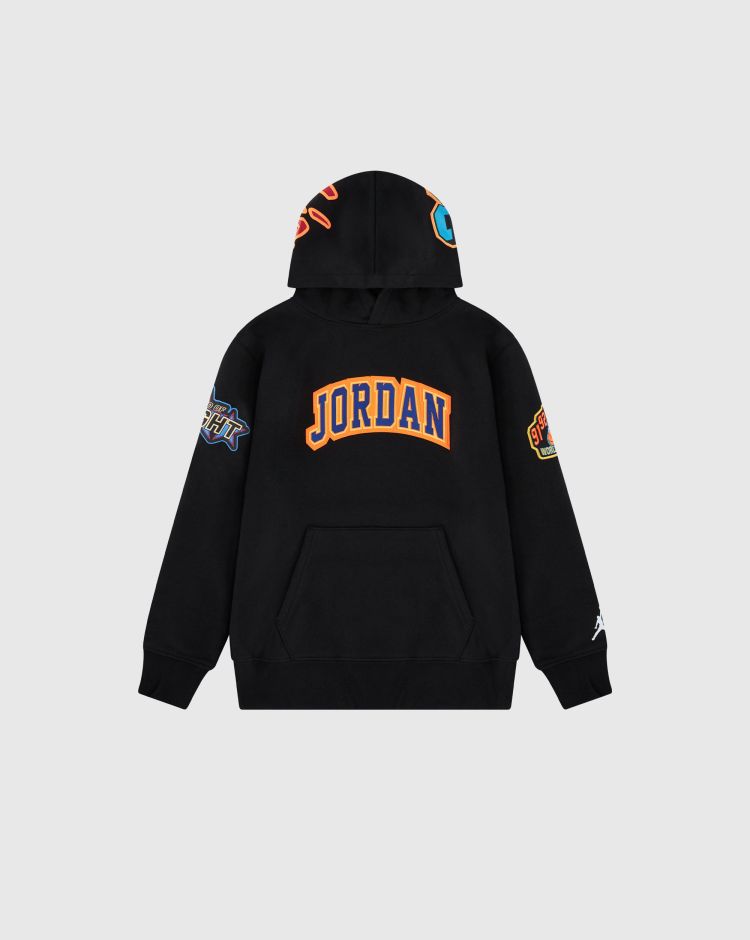 Nike Jordan Felpa Con Cappuccio Jp Pack Nero Bambino