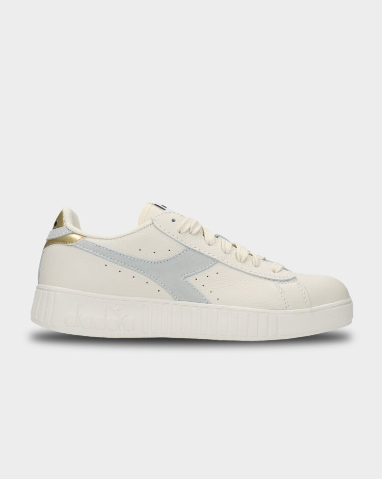 Diadora Game Step Premium Tumbled Leather Bianco Donna