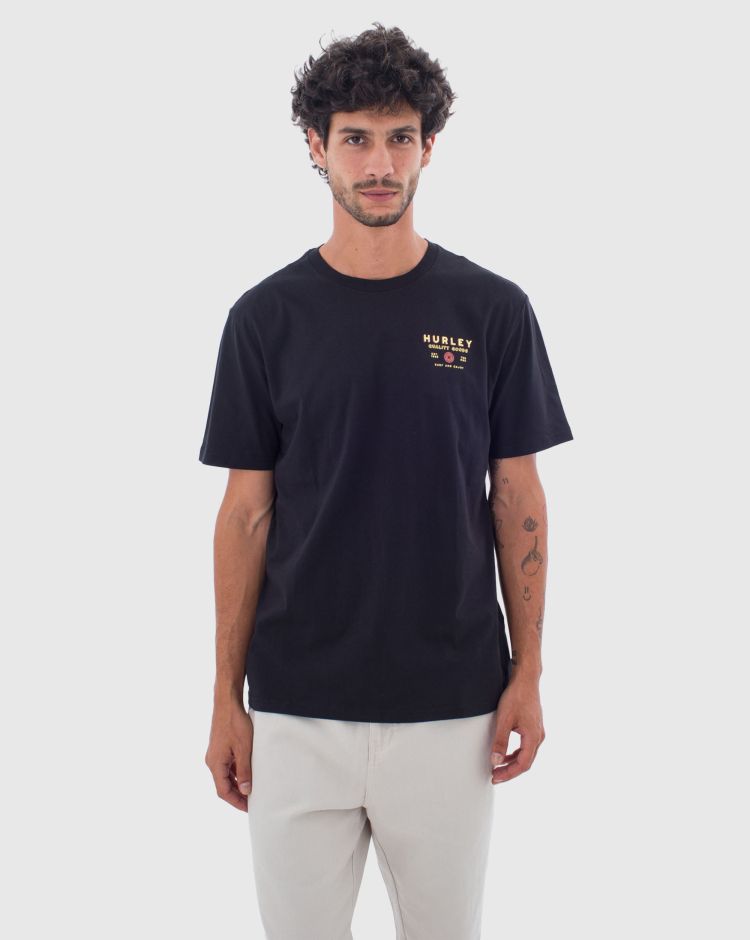Hurley T-Shirt Pressed Nero Uomo