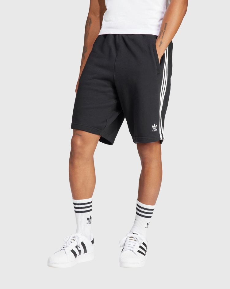 Adidas Originals Shorts Adicolor 3-Stripes Nero Uomo