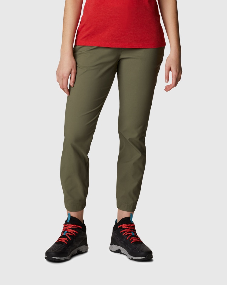 Columbia Pantaloni Columbia Firwood Camp II Verde Donna