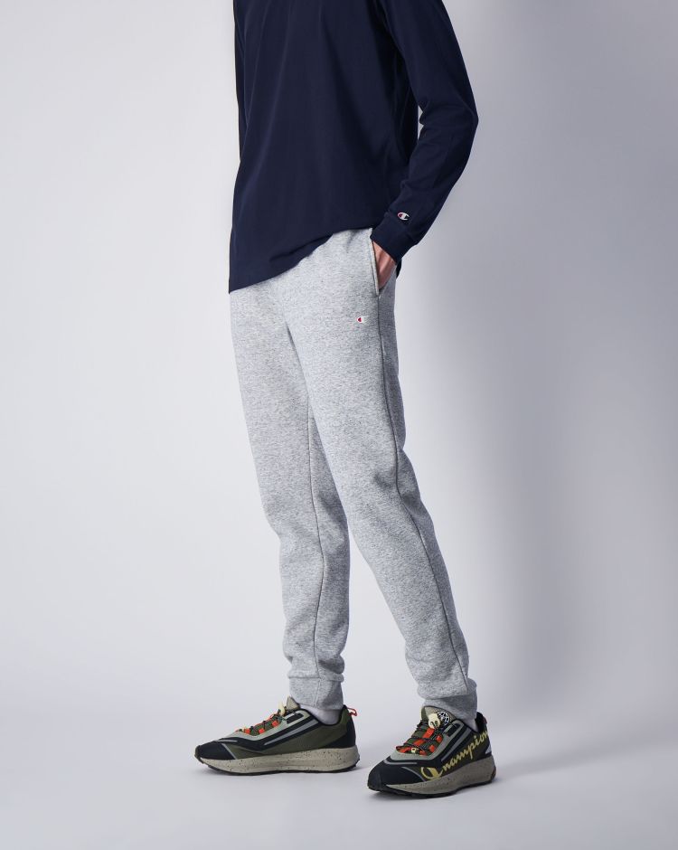 Champion Pantaloni con Polsino Elasticizzato Grigio Uomo