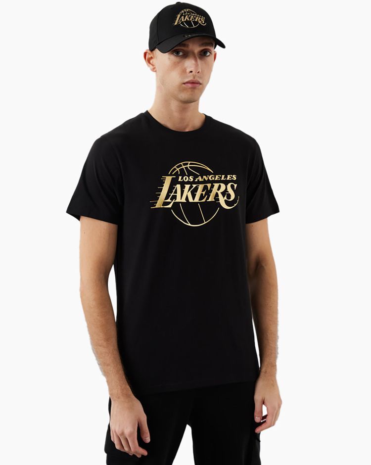 New Era T-Shirt NBA Foil Nero Uomo