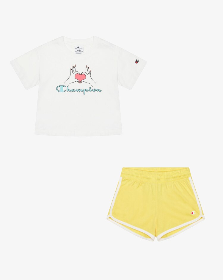 Champion Set t-shirt + shorts Bambina