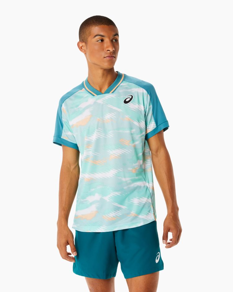 Asics Match Graphic T-Shirt Verde Uomo