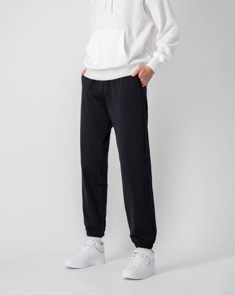 Champion Pantaloni Con Polsino Elasticizzato Nero Donna