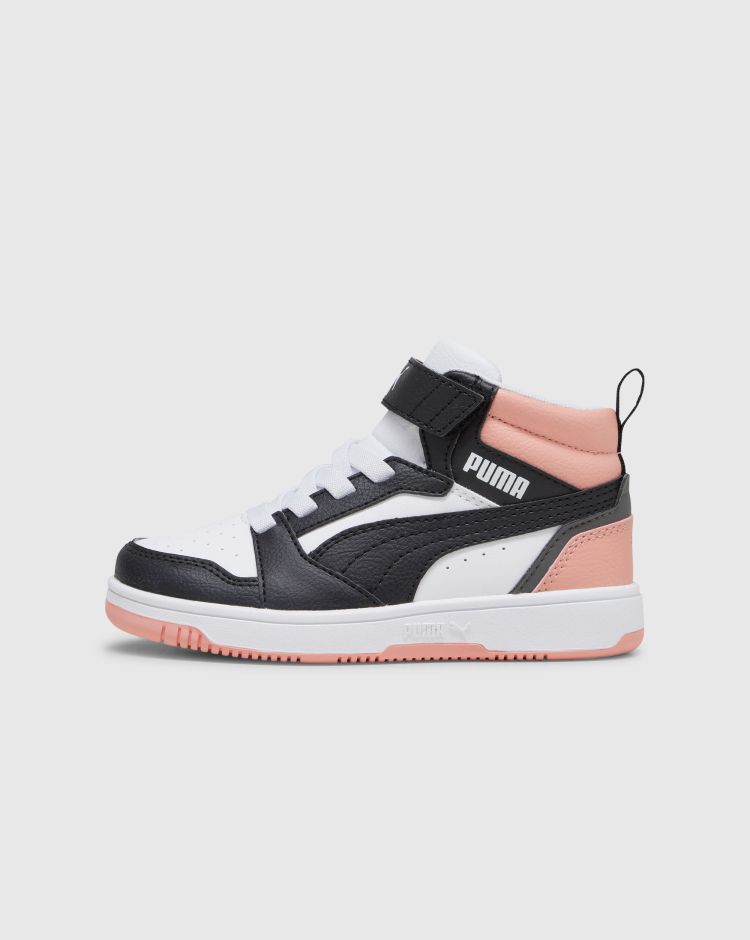 Puma Rebound V6 Mid Ac+ Bianco Bambina