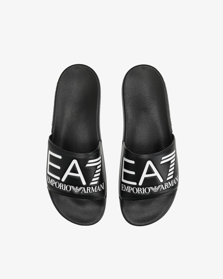 Emporio Armani EA7 Sea World Visbility Slipper Nero Uomo