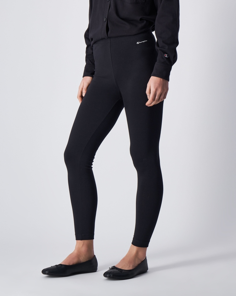 Champion Leggings Elasticizzati C-Sport Nero Donna