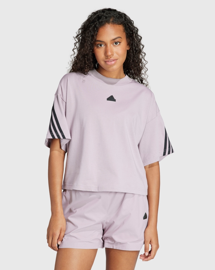 Adidas T-Shirt Future Icons 3-Stripes Rosa Donna