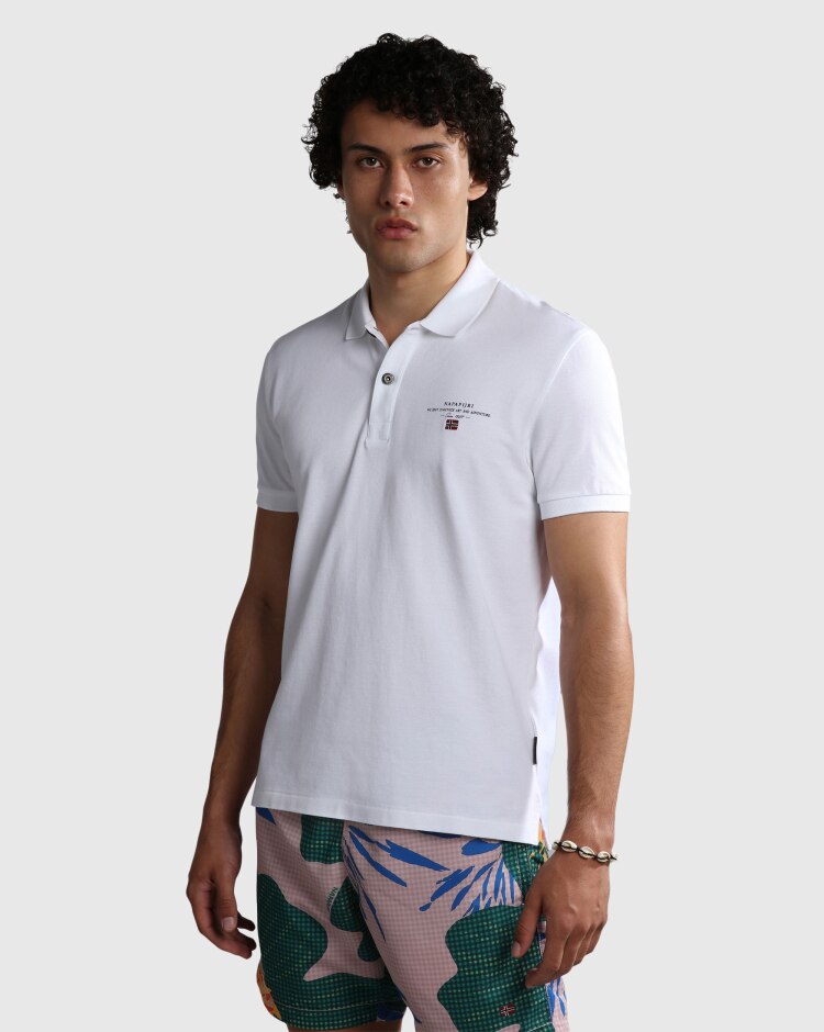 Napapijri Polo Elbas Brightwhite Bianco Uomo