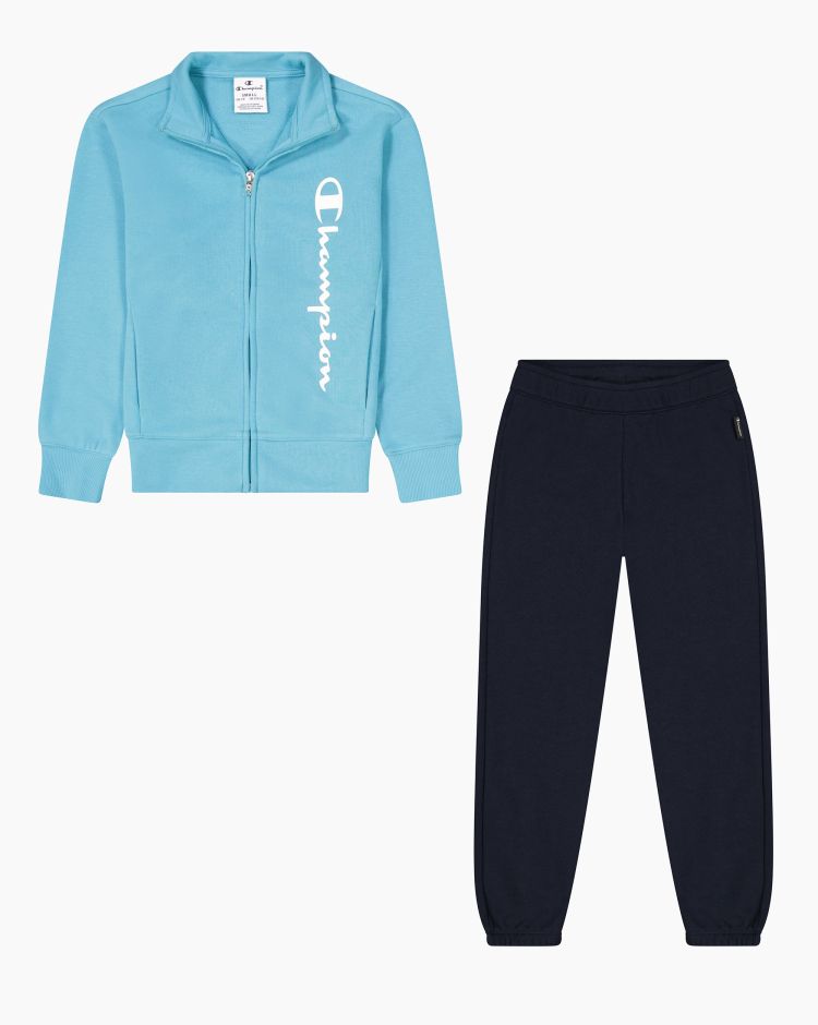 Champion Tuta Full Zip Blu Bambina