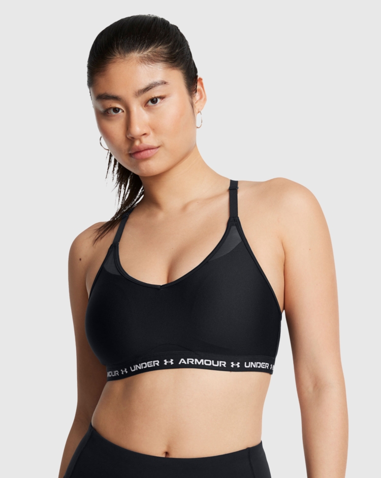 Bra UA Crossback Low Black Nero Donna