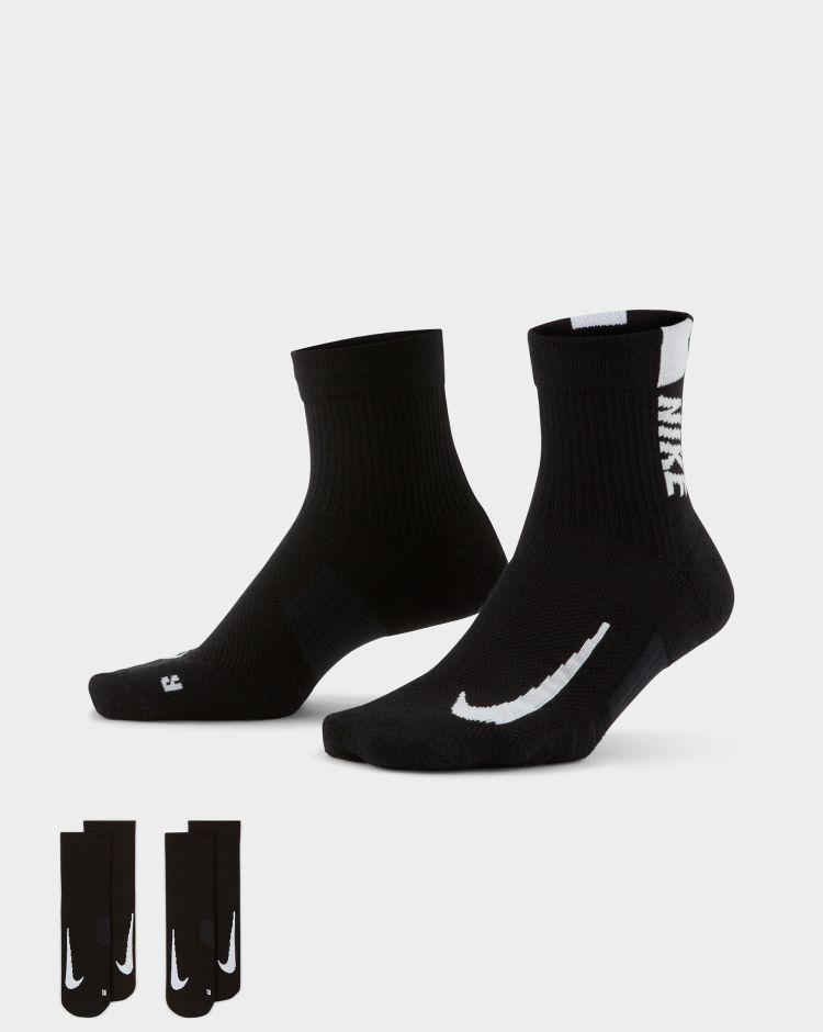 Nike Calze Nike Multiplier - 2 Paia Nero Uomo
