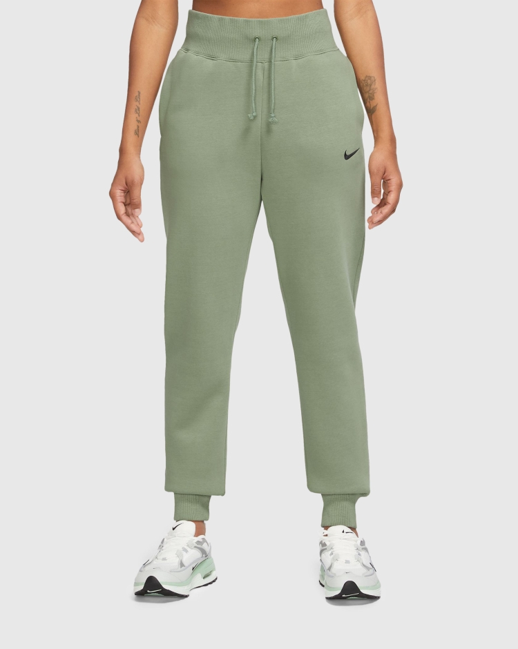 Nike Pantaloni Phoenix Fleece Verde Donna
