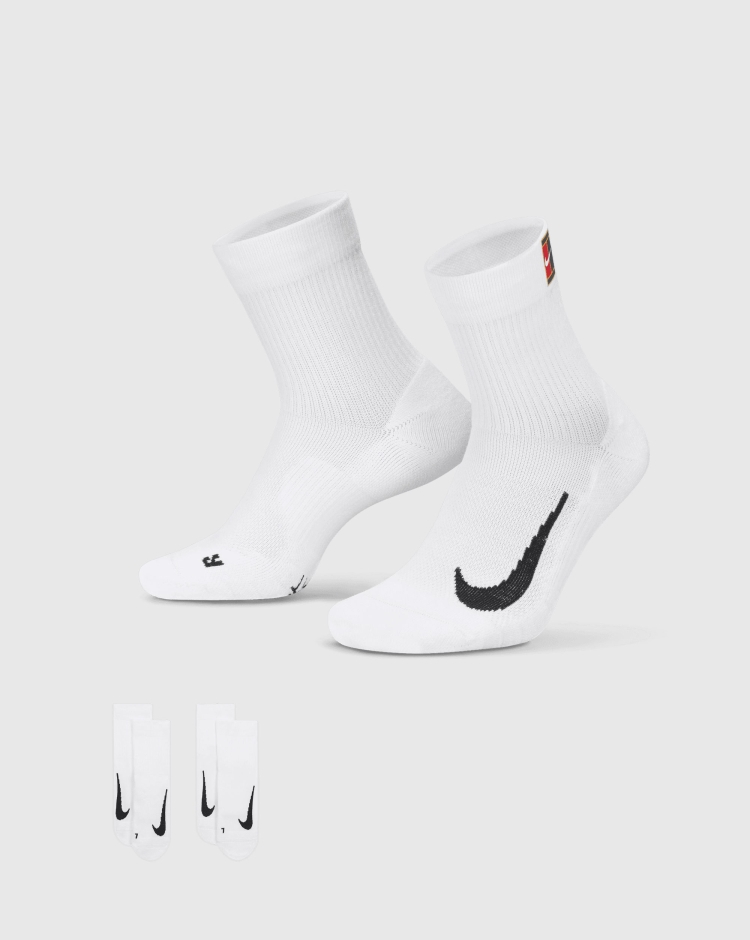 Nike Calze Multiplier Max - 2 Paia Bianco Unisex Adulto