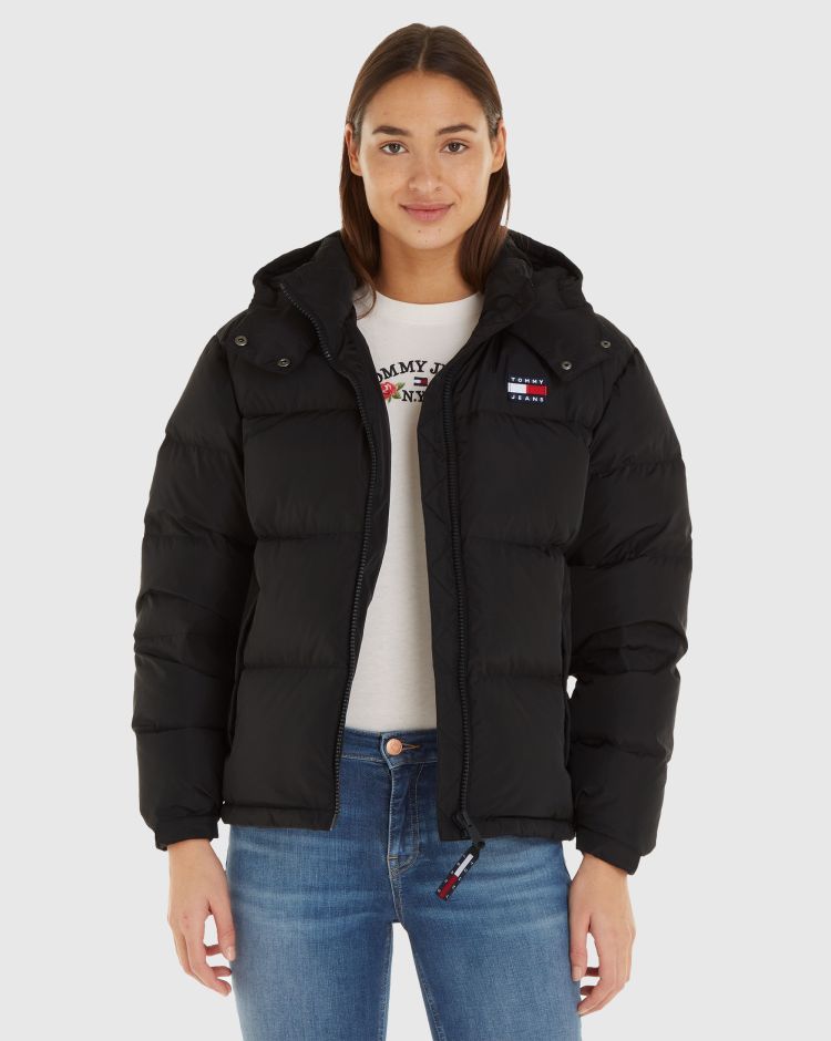Tommy Hilfiger Giacca Alaska Puffer Nero Donna