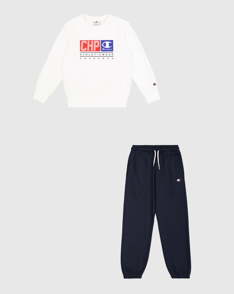 Tuta con Girocollo Bianco Bambino
