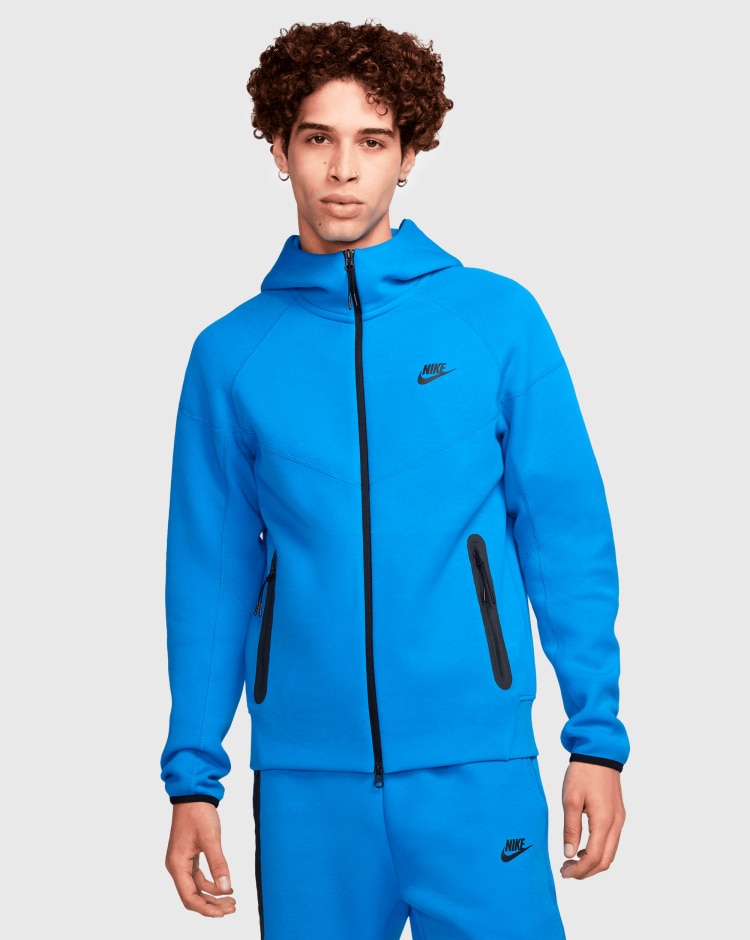 Nike Sportswear Felpa Con Cappuccio Tech Fleece Windrunner Blu Uomo