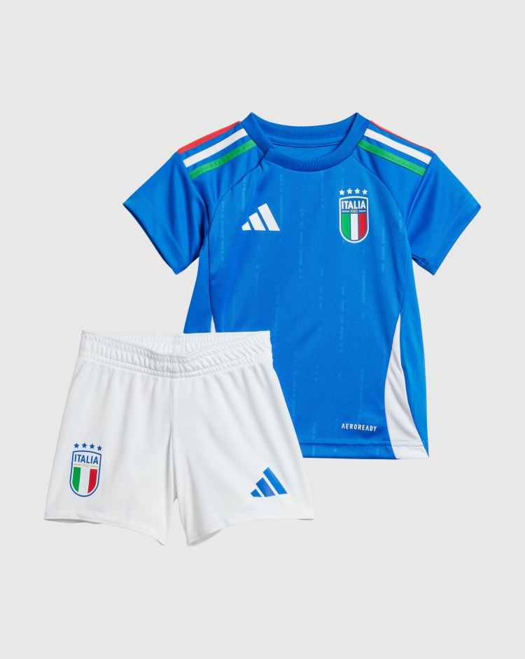 Adidas Maglia Home Italia 2024 Baby Azzurri Bambino