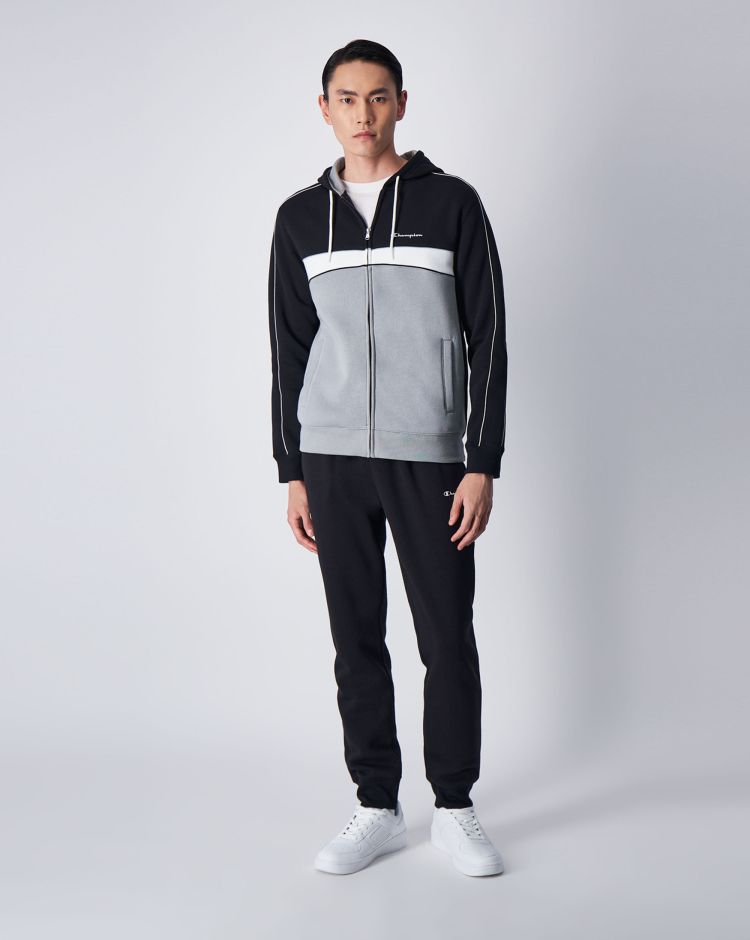 Champion Tuta Con Cappuccio Full Zip Comfort Fit Nero Uomo