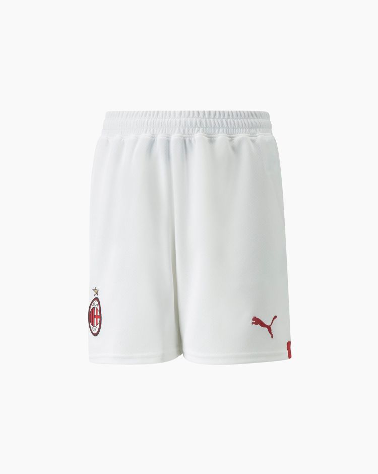 Puma AC Milan Shorts Replica 2022/2023 Bianco Bambino