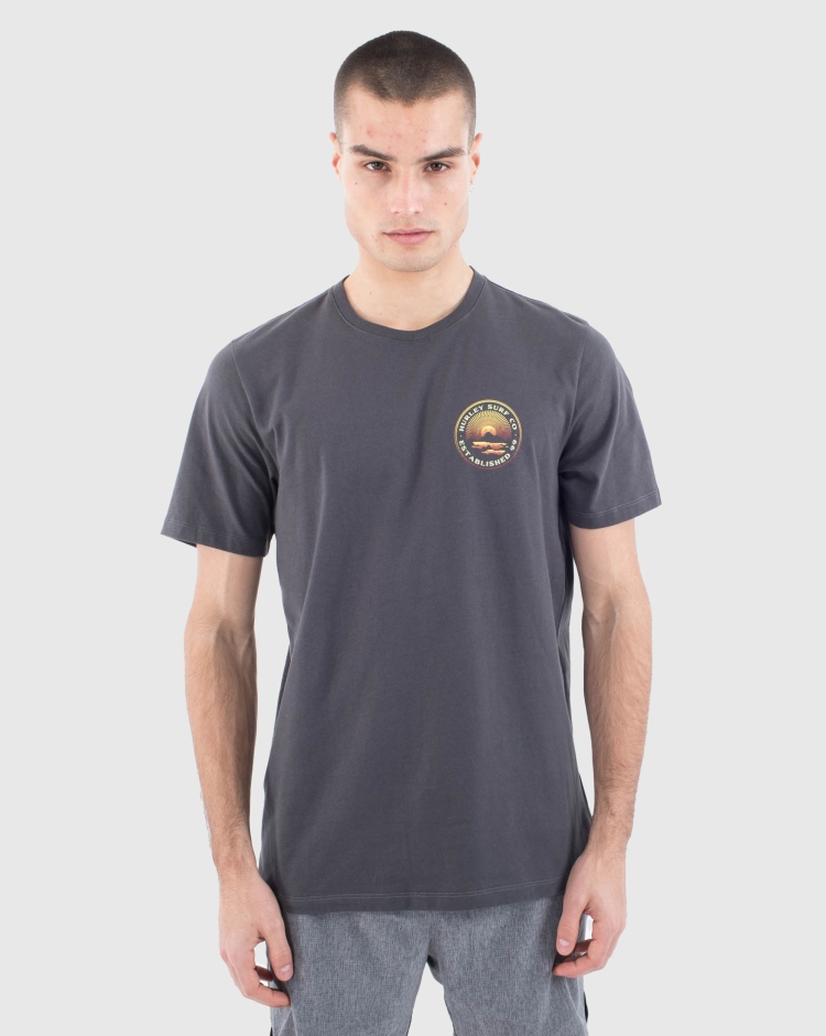 Hurley T-Shirt Everyday Explore Range Grigio Uomo