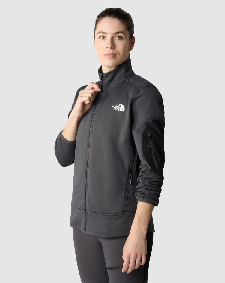 The North Face Felpa Pile Mistyescape Fleece Nero Donna