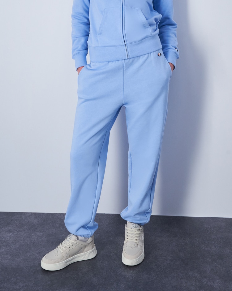 Champion Pantaloni Joggers Icons Con Polsino Blu Donna