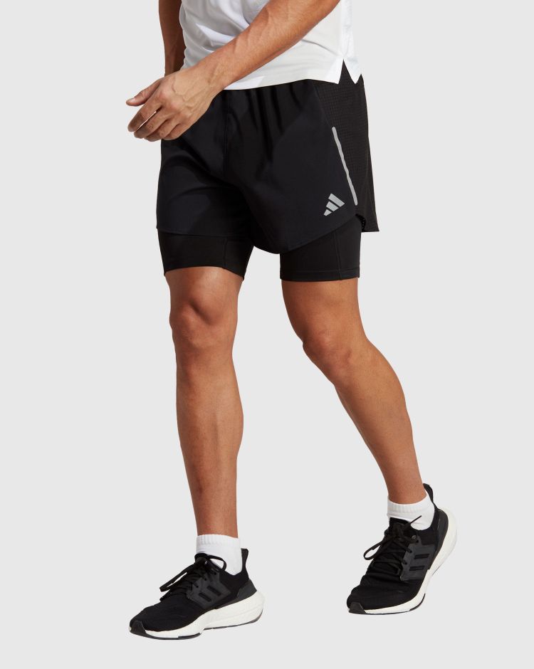 Adidas Short Designed for Running 2-in-1 Nero Uomo