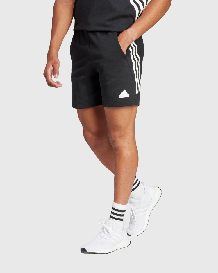 Adidas Short Future Icons 3-Stripes Nero Uomo