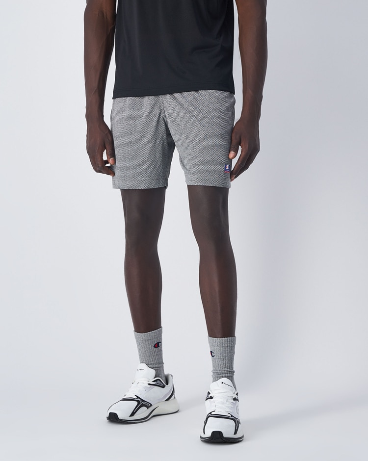 Champion Shorts In Mesh Grigio Uomo