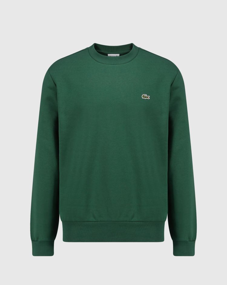 Lacoste Felpa Girocollo Basic Verde Uomo
