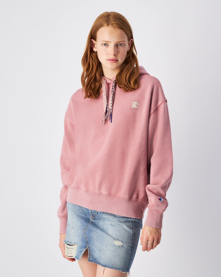 Felpa Bandana con cappuccio Rosa Donna