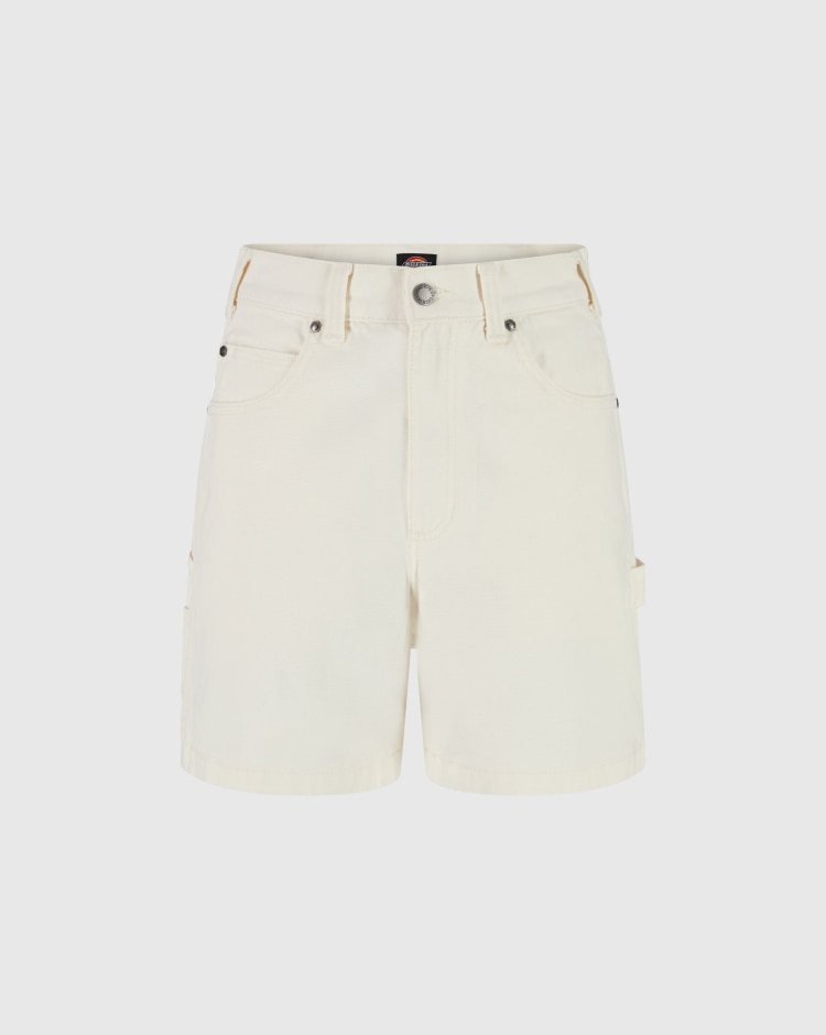 Dickies Pantaloncini Carpenter Duck Canvas Bianco Donna