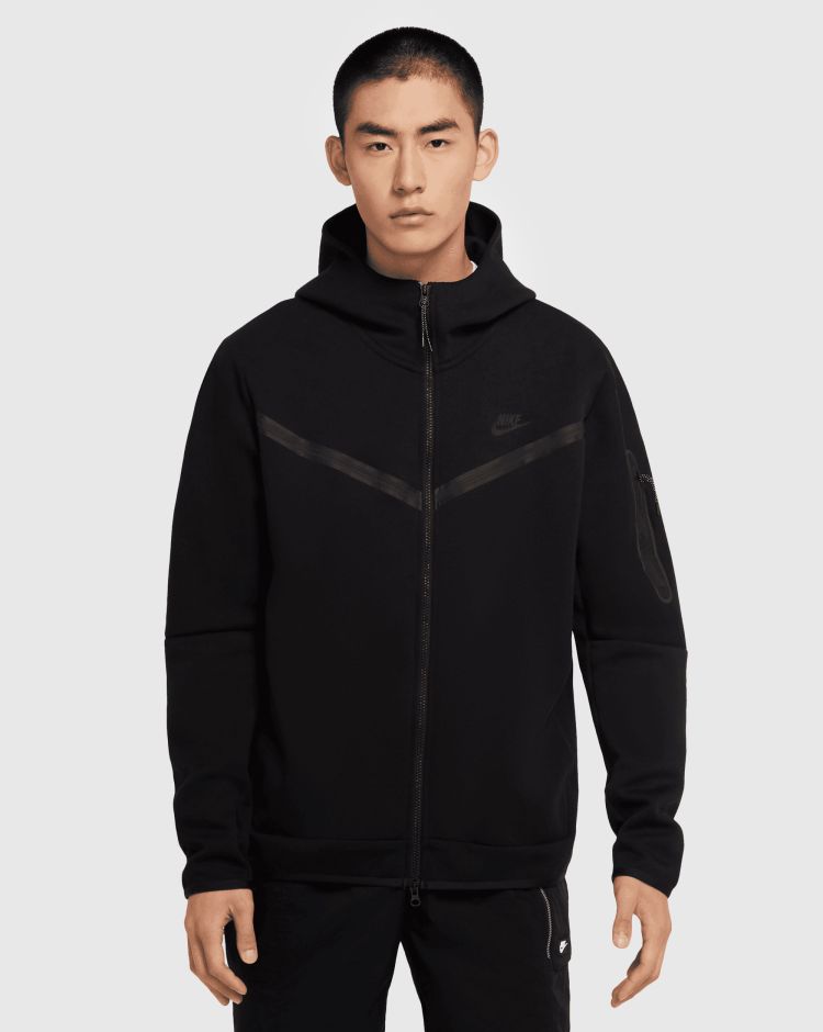 Nike Felpa Sportswear Tech Fleece Nero Uomo