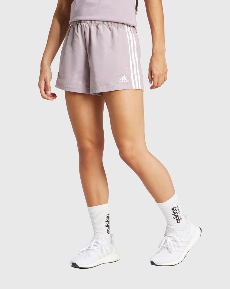 Adidas Short Essentials 3-Stripes Woven Viola Donna