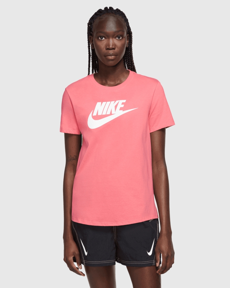 Nike T-shirt con logo Essentials Rosa Donna