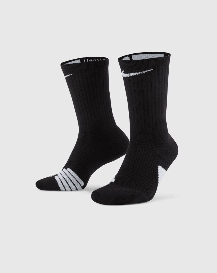 Calze da Basket Elite Crew Nero Uomo
