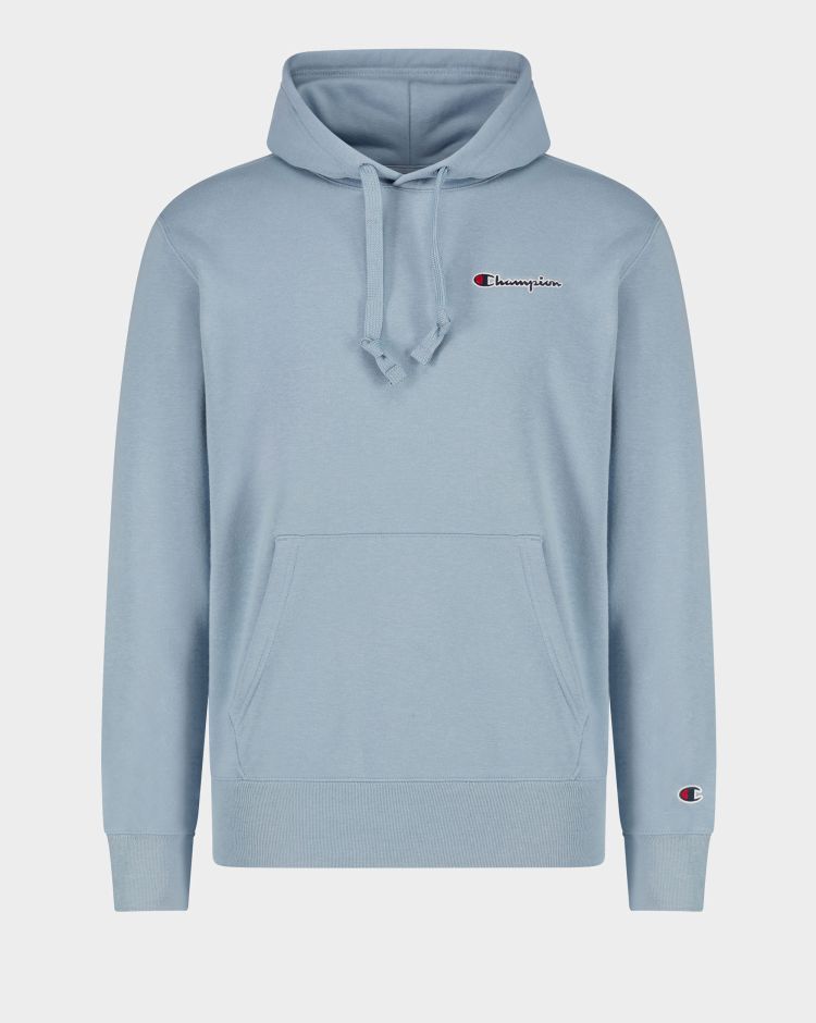 Champion Felpa Con Cappuccio Small Logo Blu Uomo