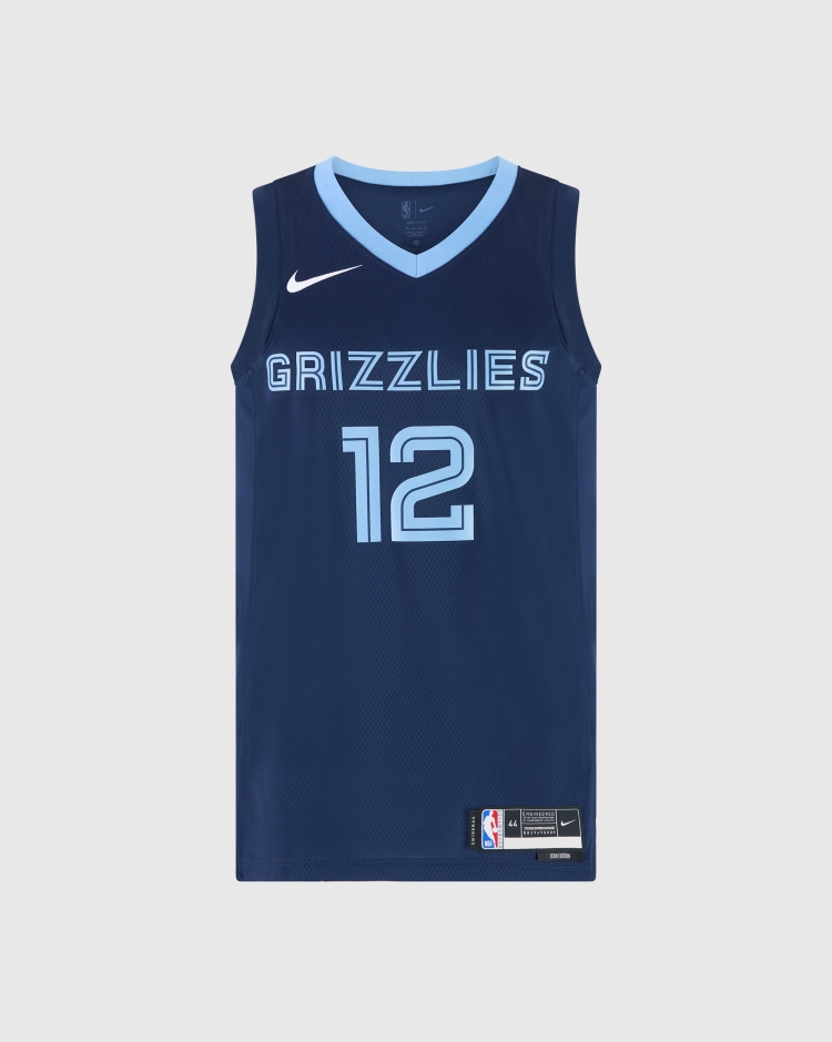 Nike NBA Canotta Memphis Grizzlies Icon Edition 2022 23 Morant Ja Blu Uomo