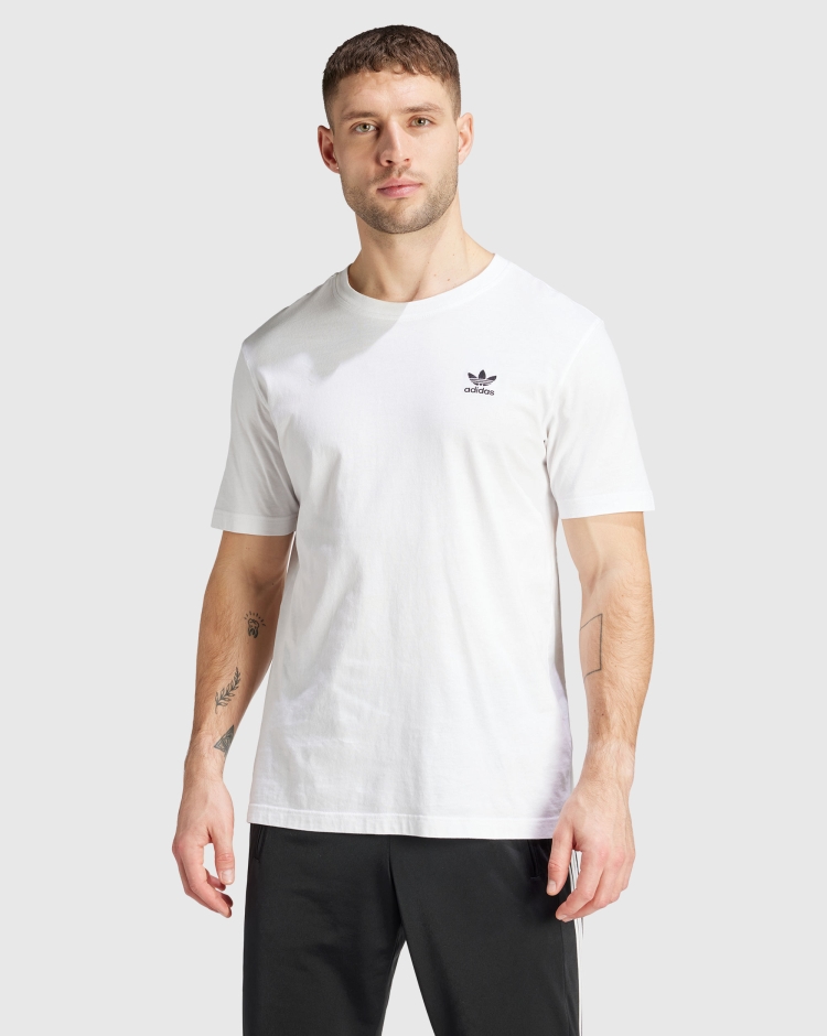 Adidas Originals T-Shirt Trefoil Essentials Bianco Uomo