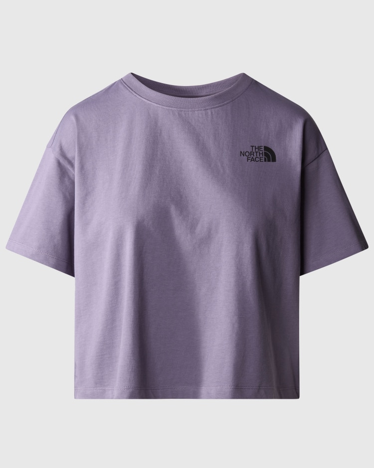 The North Face T-Shirt Crop Simple Dome Bianco Donna