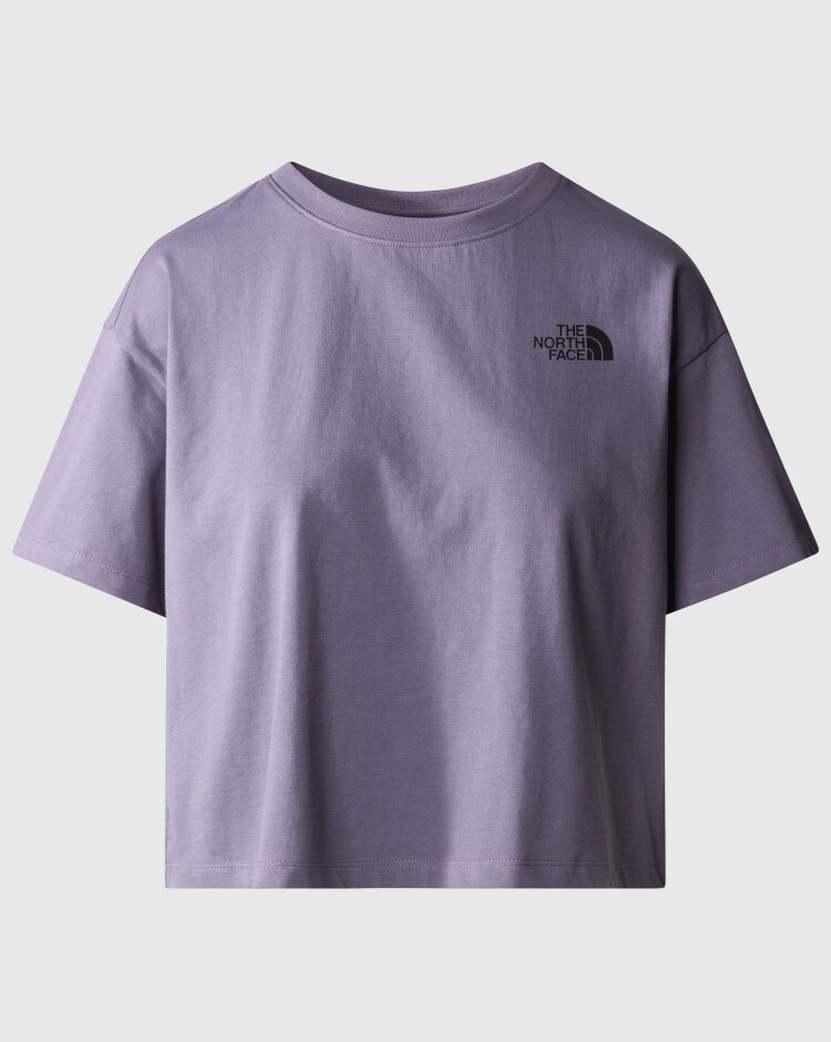 The North Face T-Shirt Crop Simple Dome Bianco Donna