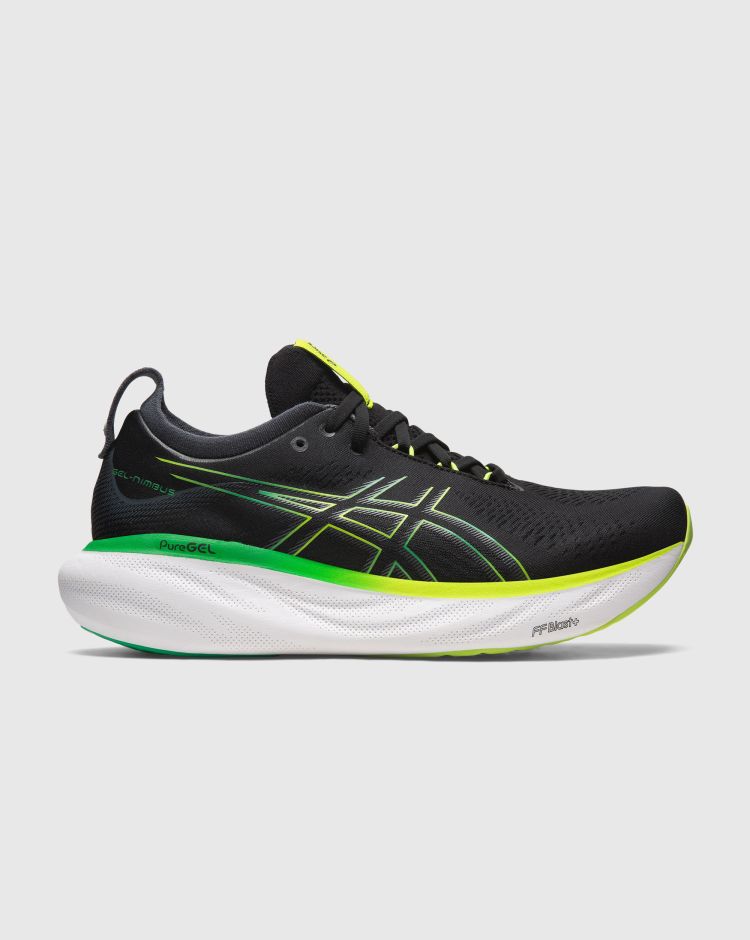 Asics Gel-Nimbus 25 Nero Giallo Uomo